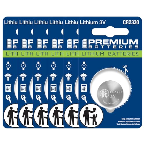 Premium Panasonic CR2330 Battery 3V Lithium Coin Cell - Japanese Engineered High Capacity Batteries (6 Pack)