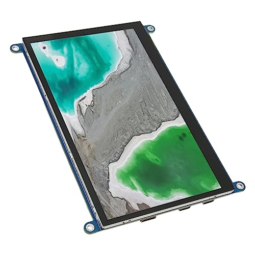 7 Touchscreen-Monitor, Tragbarer Dual-Lautsprecher Typ C 5 Punkte Kapazitiver Reise-IPS-Monitor Externer Mobiler Bildschirm, für WIN10 IOS RasPi 4 3 2 1 PC-TV (Bildschirmmodul und Kabel) – Bild 3