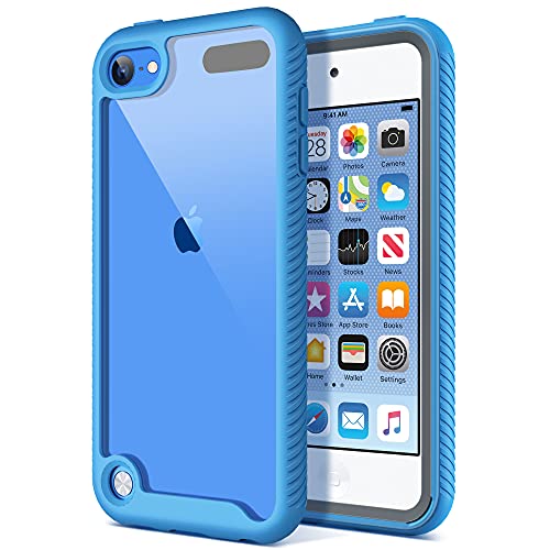 Ulak Case Compatible With Ipod Touch 7Th/6Th/5Th Generation With 2Pcs Hd Screen Protector, Shockproof Tpu Bumper 2 In 1 Rugged Back Cover For Ipod Touch 7 6 5, Clear #TOP1