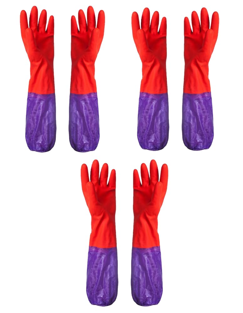 See full amazon price history chart for MAAUVTOR Reusable Rubber Latex PVC Flock lined Long Sleeves elbow length Hand Gloves for Kitchen Dish-Washing, Cleaning, Gardening, Laundry and Sanitation and Lab Work (Long Elbow Glove 3 Pair) MAAUVTOR Reusable Rubber Latex PVC Flock lined Long Sleeves elbow length Hand Gloves for Kitchen Dish-Washing, Cleaning, Gardening, Laundry and Sanitation and Lab Work (Long Elbow Glove 3 Pair) (B0BL887C1S) Amazon Price History, Amazon Price Tracker