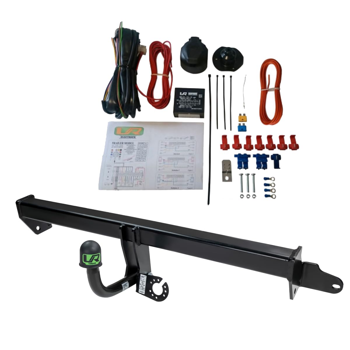 UmbraRimorchi Enganche de Cisne Fijo+13 Pin Cableado Compatible con Volvo