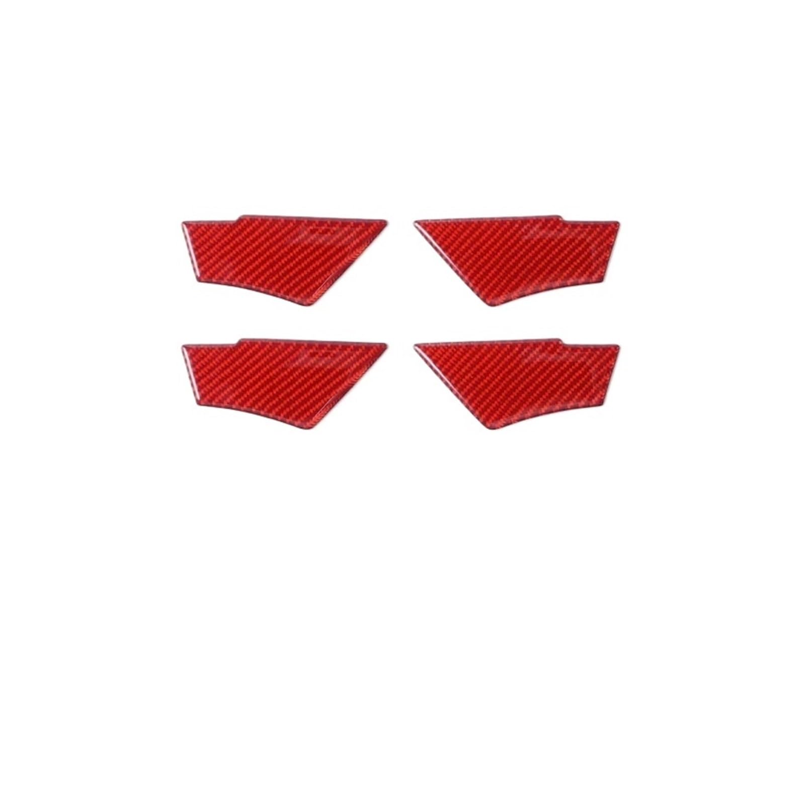 Car Interior Trim for A3 8Y S3 2021-2025 4Pcs Carbon Fiber Decals Stickers for Car Door Pull Handle Bowl Panel Interior Trim Tuning Dash Moulding Strip(2)