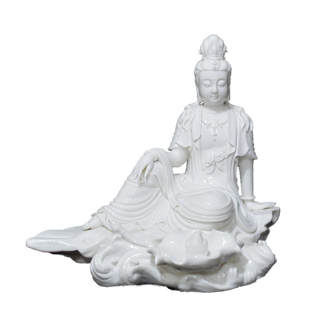 Statue Bouddha TUSUOD en Céramique d'Art, Décoration Intérieure Zen