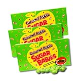 Caramel Apple Sugar Babies - Pack of 3 - Milk Caramels With Apple Candy Shell - 4.75 oz. Movie Theater Boxes