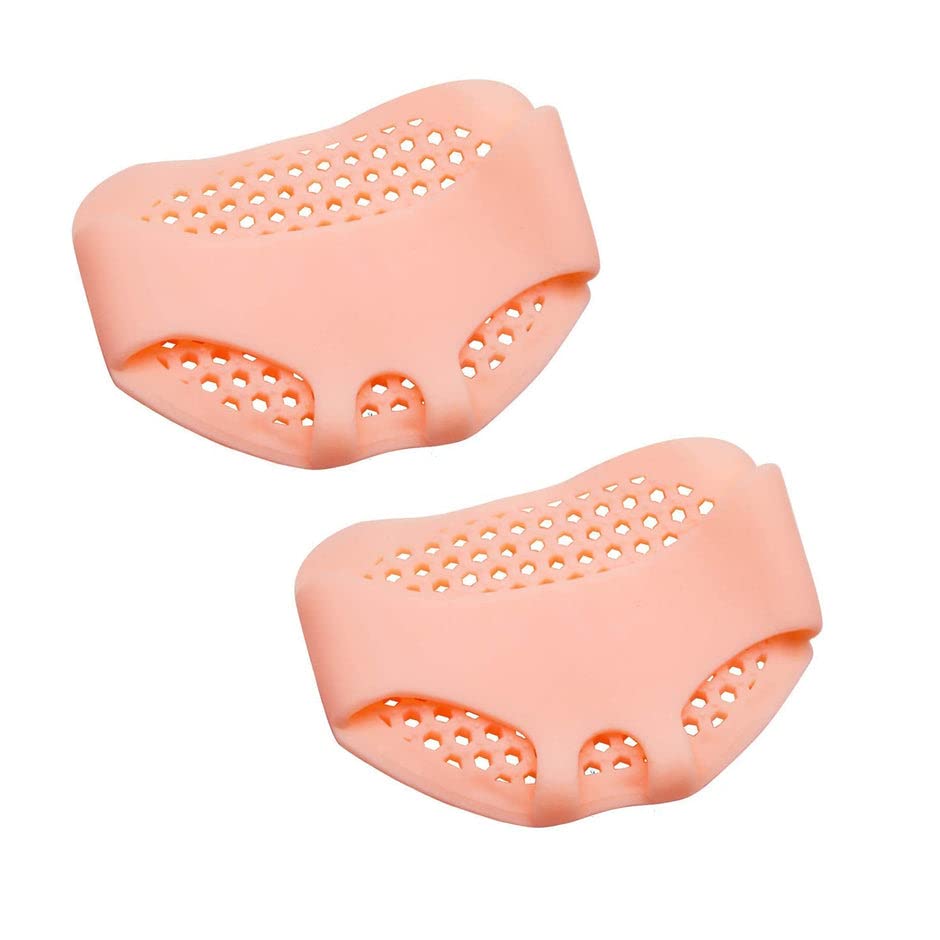 Gambit Silicone Heel Protector Foot Gel Socks, Anti-Skid Silicone Gel Half Toe Sleeve Forefoot Soft Pads for Pain Relief Heel Front Socks for Repair Dry Cracked Skins - 1 Pair (Cream Color) (B0BH4XR2K9) Amazon Price History, Amazon Price Tracker
