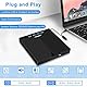 Dictien Externes CD DVD Laufwerk, Extern USB 3.0 Type-C mit SD/TF-Kartenleser Tragbar CD/DVD +/-RW Brenner, Schnelle Datenübertragung für PC Laptop Desktop Win11/10/8/7/XP, Linux,Mac OS,Vista