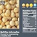 Oh! Nuts Macadamia Nuts - Raw - 100% Natural - 1 lb - Jumbo Raw Macadamia Nuts - Packed in New York Zip-Seal Bag for Exceptional Freshness