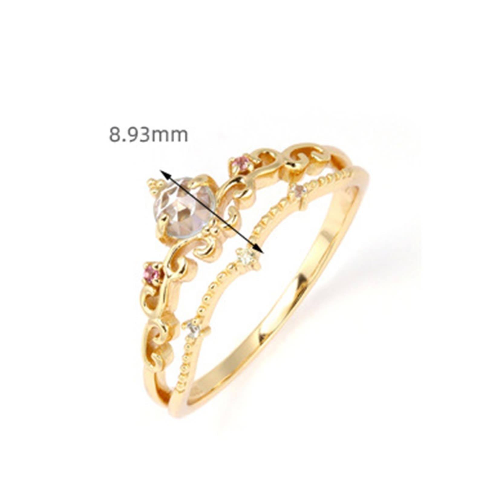 Anillo solitario de oro Au 375/585/750 con topacio azul claro, forma de vid