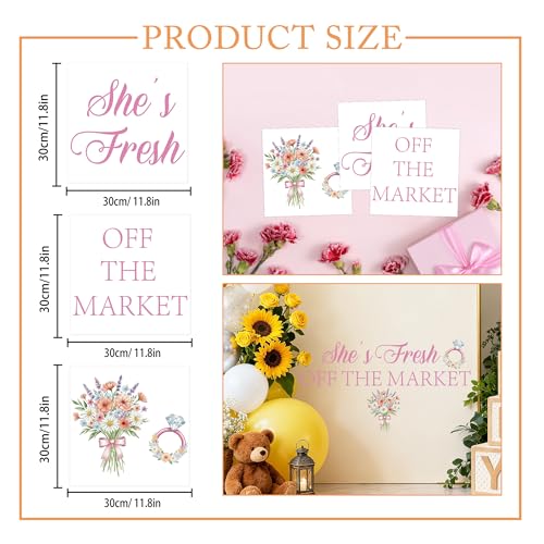 Stickers de Vinilo Fresh Off the Market 3 piezas 30x30 cm miniatura 2