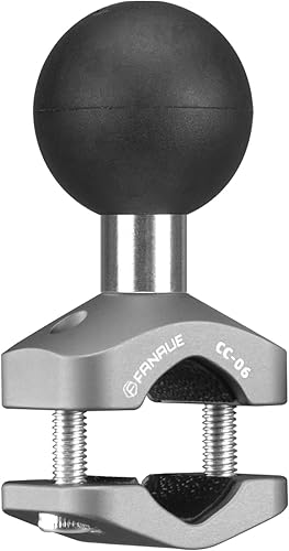 FANAUE Abrazadera de aleación de aluminio para manillar, base de perno en U con bola de 1 pulgada para rieles, compatible con soportes RAM tamaño B disponible en Yaxa Peru