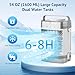 Portable Air Conditioners,3-Speed Small AC Fan, Evaporative Air Cooler with Remote,Timer function,7-Color Night light, 2 Mist modes,Personal Air Conditioner for Bedroom,Office,Room(Gray)