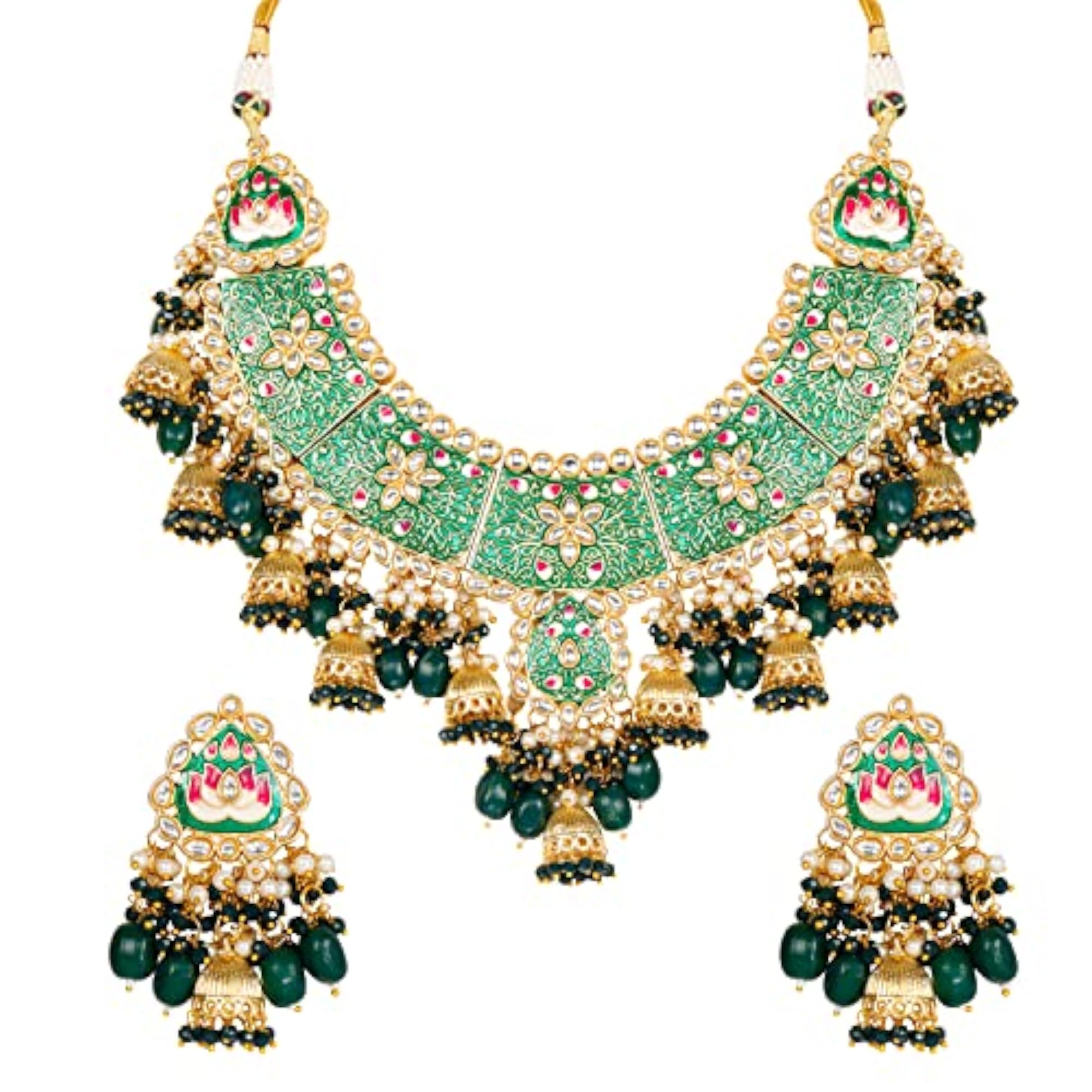 Queen Jhumki Set, Premium Party Necklace for Women