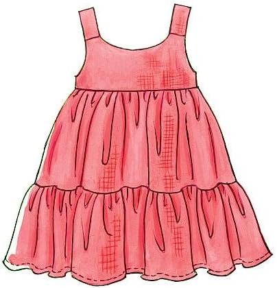 Miniatura 4 de McCall's Patterns M6017 Tops, Vestidos, Pantalones cortos y pantalones para niños pequeñosniños, Talla CB (1-2-3)