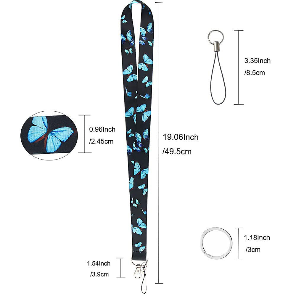 Yiflin Cute Neck Lanyard for Keys Wallet Id Card Holder Cool Keychain Lanyard for Women Men Teacher — view 7