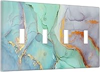 Vista 59 de Cubierta de interruptor de luz rosa brillante con purpurina de 1 banda, sin dispositivo, placa de pared en blanco decorativa para adolescentes