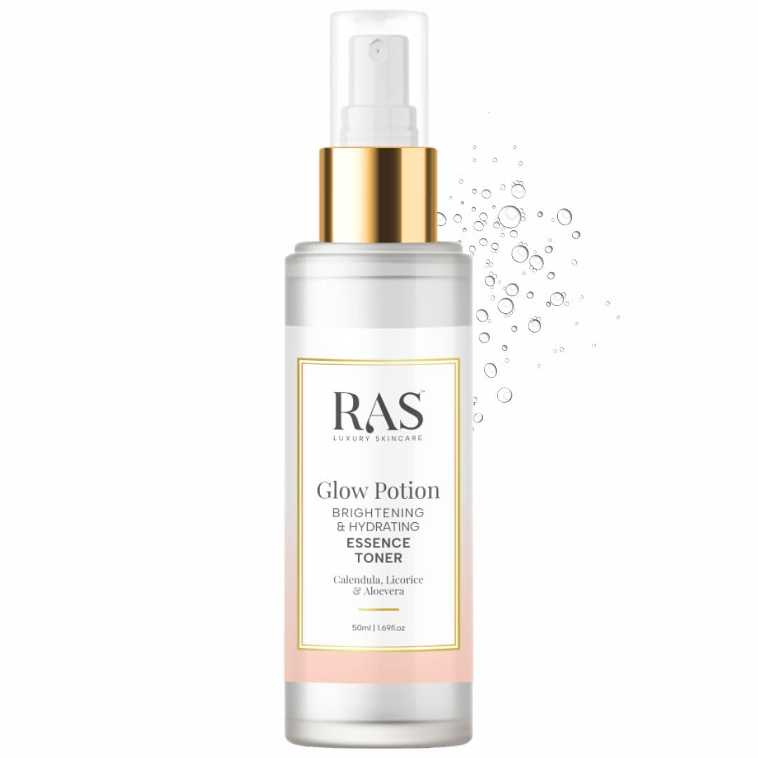 RAS Luxury Oils Glow Potion Essence Toner | Alcohol Free Face Mist | Hydrating & Plumping | With Hyaluronic Acid, Licorice... - Review, Price and Buying Guide