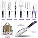 Tudoccy Garden Tools Set 83 Piece, Succulent Tools Set Included, Heavy Duty Aluminum Gardening Tools for Gardening, Non-Slip Ergonomic Handle, Durable Storage Tote Bag, Gifts for Men Women