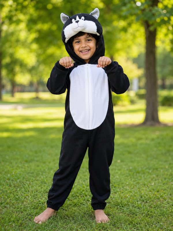 Image of Animal Costume for Kids | Plush Fancy Dress Costume for Boys & Girls |School Fancy Dress, Annual Day, Jungle Theme, Role Play, Halloween & Birthday Party