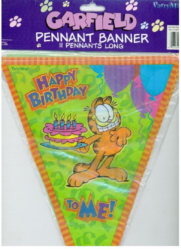 GARFIELD Birthday Party PENNANT BANNER - 11 Pennants
