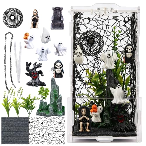Image of 20PCS Acrylic Jumping Spider Enclosure Kit | tool-free snap assembly, fits mantis tarantula snail isopod, desktop display