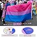 EUGENYS Bisexual Pride Flag - 3x5 Ft, Bright Colors, Durable, Indoor/Outdoor Use - Free Bi Flag Necklace Included