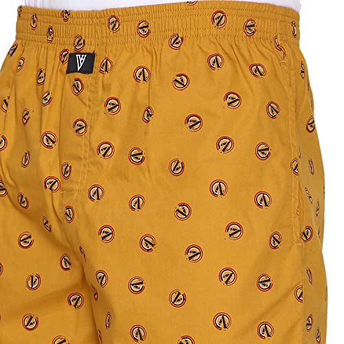 Image of Van Heusen Men Boxer Shorts- Pack of 2 | 100% Mercerized Cotton for Softer handfeel | Relaxed Fit | Dual Pockets | Superior Lustre | Slide Slits for Extra Ease of Movement | Fun Prints | Style 10112