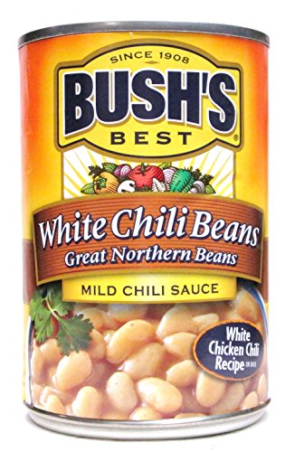 Bush's Chili Beans: Great Northern Beans in Mild Chili Sauce (Pack of 3)