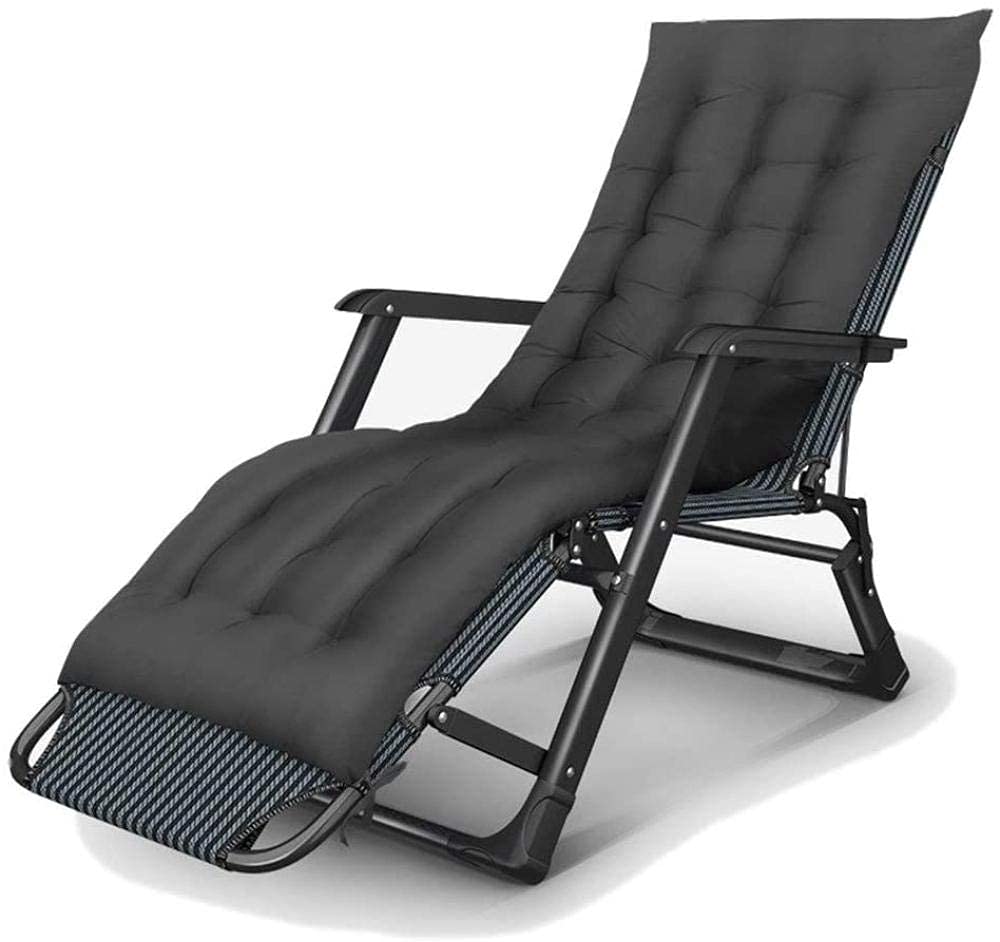 Chaise Longue de Jardin Anti Mal de Dos | Siège d'Extérieur Inclinable Pliant Gravité Zéro