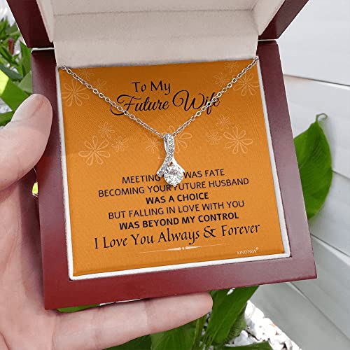 Gift Necklace for Girlfriend, Fiancé Gifts for Her, To My Future Wife Necklace, Soul Mate Jewelry for Women 6