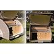 POFET Zinklegierung Half Moon Griff Push Lock Verriegelungsknopf Caravan RV Schrank Schubladenschloss