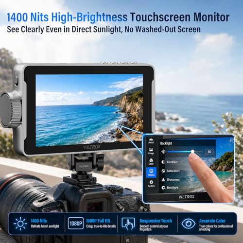 VILTROX DC-550 Pro ii 5.5" 1400 Nits 4K60 HDMI 2.0 Camera Monitor - image 4