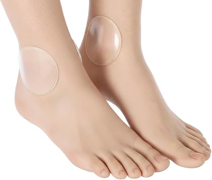 4 Pcs Hockey Ankle Gel Pads Skate Gel Discs for Ice Skate Boots