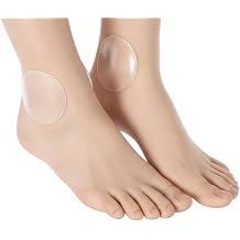 4 Pcs Hockey Ankle Gel Pads Skate Gel Discs for Ice Skate Boots | Ankle Guard Cushion Pads Ankle Protector Brace Skate Accessories for Figure Skating, Hockey, Skiing, Hiking, Reduce Friction