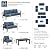 UDPATIO 7 Pieces Patio Aluminum Furniture Set Oversized Outdoor Furniture Modern Patio Set, 9 Seat Thick Cushion Outdoor Seating Set for Balcony(Include Wateroroof Sofa Cover)
