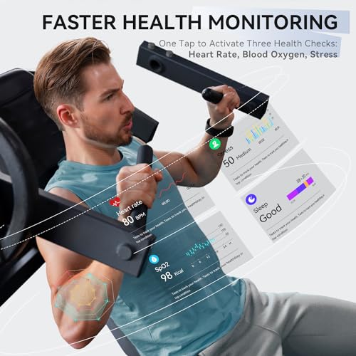 Smart Watch HD Large Display, Smart Watches for Women Men with Clear Bluetooth Call, 24/7 Health Monitoring, Fitness Tracking, Waterproof Fitness Tracker Watch for Android iOS - Image 3