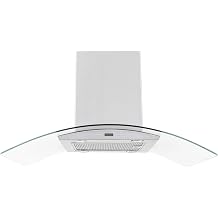 PROLINE 30-Inch Island Range Hood, Ducted, 600 CFM, Stainless Steel, LED Lights, ULTRA-QUIET Blower Motor, 6 Speed, Dishwasher-Safe Filters, PLFI 544.30, Kitchen Hood