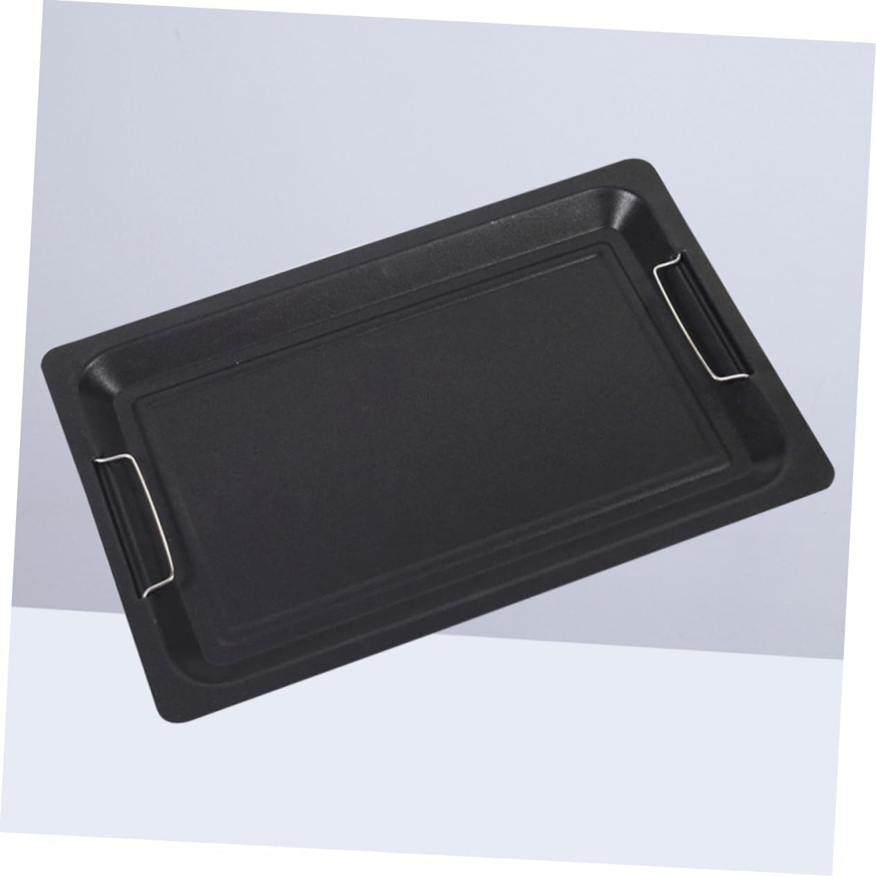 Charcoal Grill Pan Bbq Frying Pan Nonstick Barbecue Plate Large for Outdoor Cooking