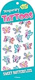 Peaceable Kingdom Sweet Butterflies Temporary Tattoos