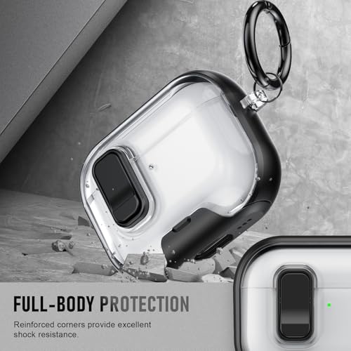 Image of for AirPods Pro 3 Case (2025) with Phone Stand & Cleaner Kit, Cute Soft Silicone Cover for AirPods Pro 3rd Genera case with Keychain for Women Men with Keychain for Airpod Pro case(2025)-Black