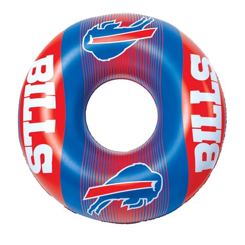 NFL 36 Inflatable Pool Ring Float Officially Licensed Swim Tube for Adults and Teens - Buffalo Bills