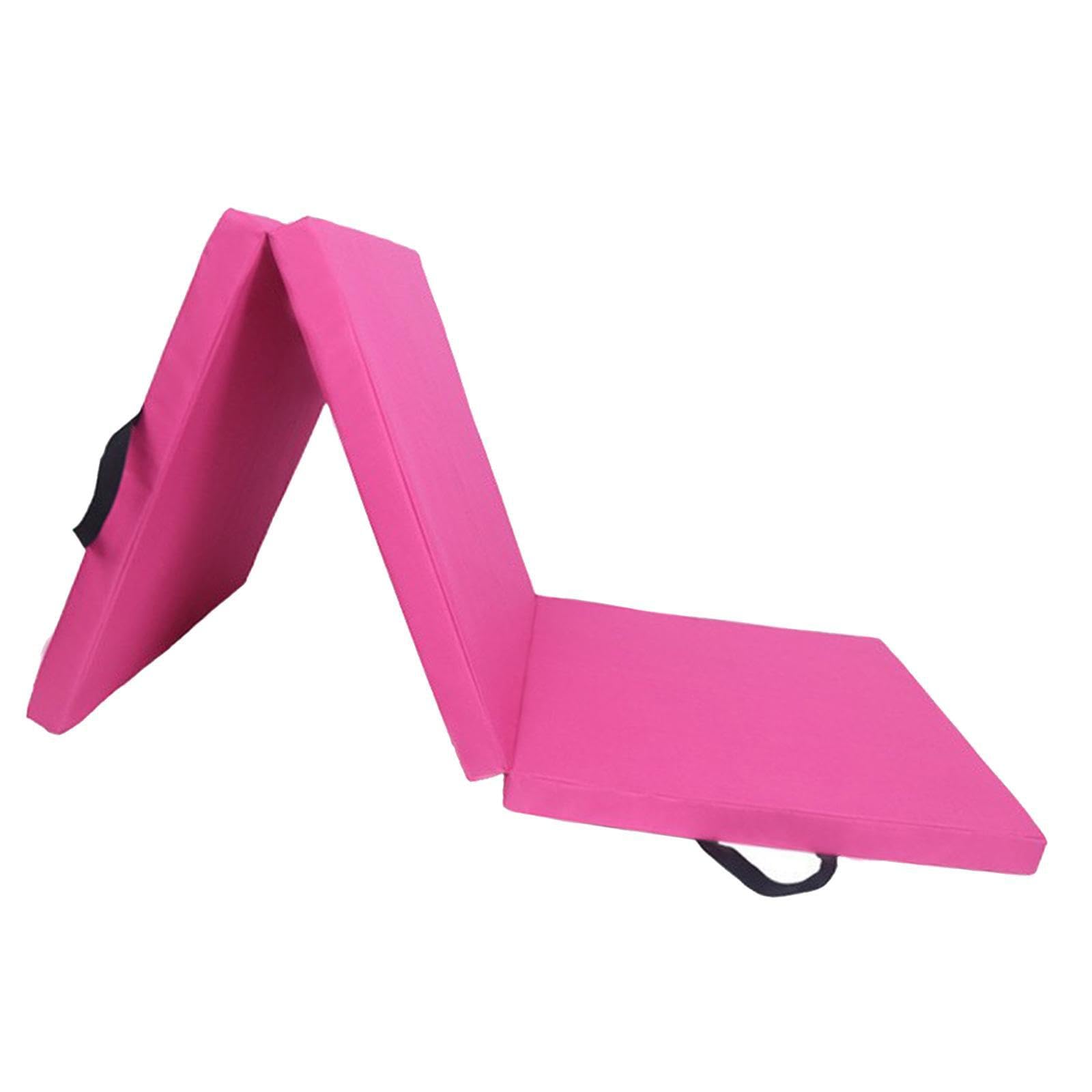 Esterilla de yoga plegable portátil para fitness, impermeable, con tres pliegues, ideal para viajes y entrenamientos. Ideal para yoga, viajes,