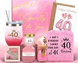 Giftota 40th Birthday Gifts for Women, Happy 40 Year Old Birthday Pamper Gifts Fabulous Self Care Gift Relaxation Bath Sets Birthday Hampers Basket for Her, Women, Friends, Mum, Wife, Female, Sister