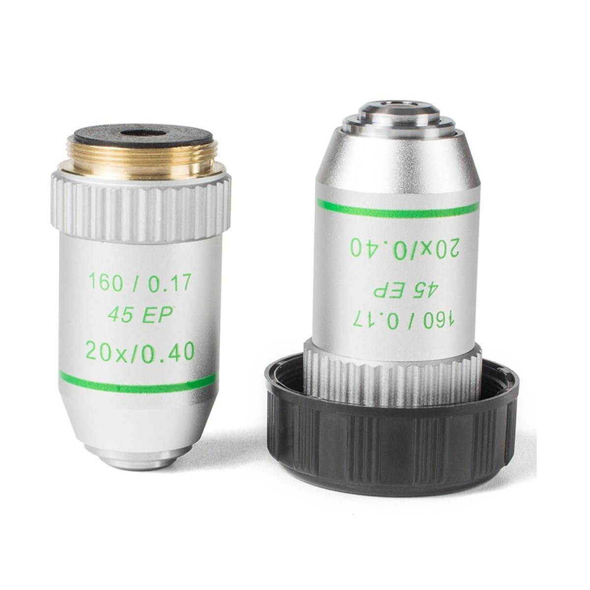 Microscope Accessories Kit 4X 10X 40X 100X 160/0.17 Semi Plan Achromatic Lens For Biological Microscope Microscope Slides(20X)