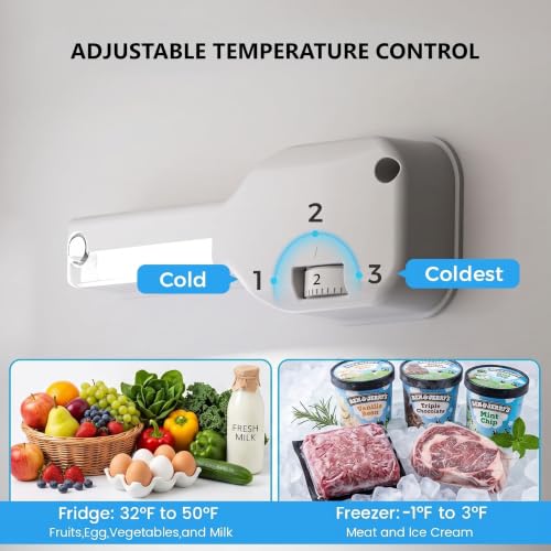 Image of Antarctic Star 3.2 Cu.Ft 2-Door Mini Refrigerator with Freezer, Adjustable Thermostat & Removable Shelves for Bedroom, Office, Dorm and Apartment (Black)