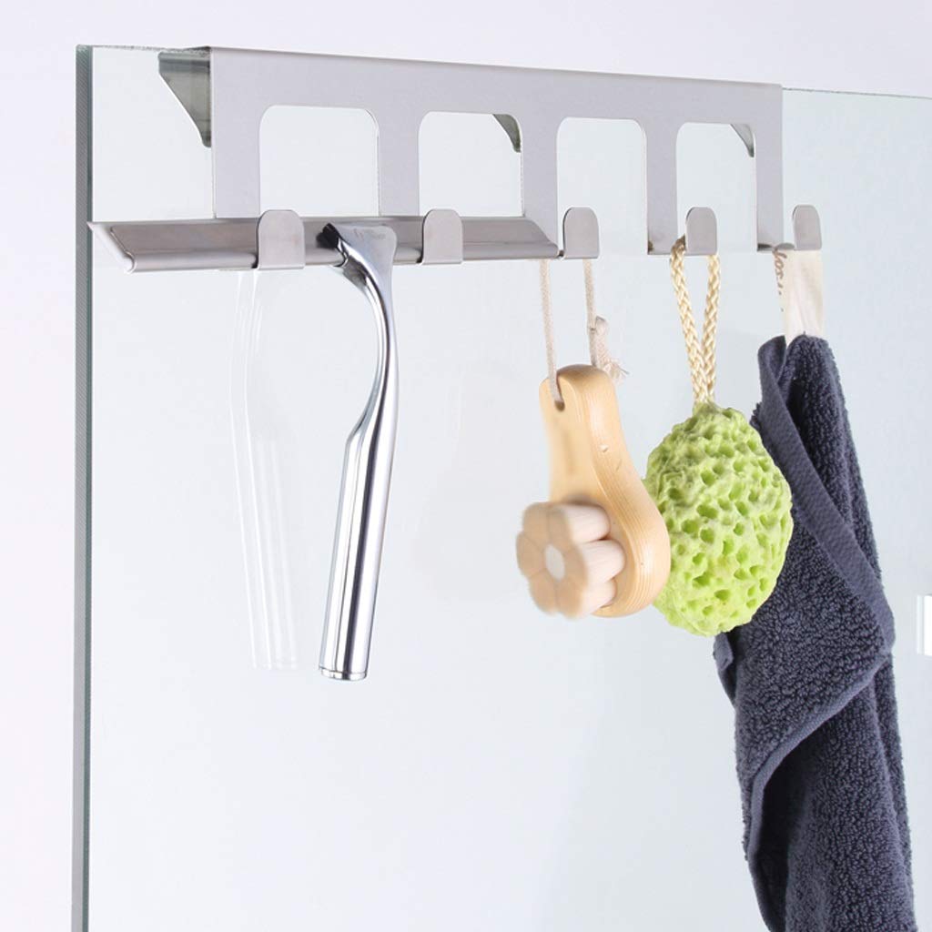Grattoir à Verre en Acier Inoxydable, raclette de Douche Tout Usage, Nettoyeur de Douche pour essuie-Glace de fenêtre de Douche