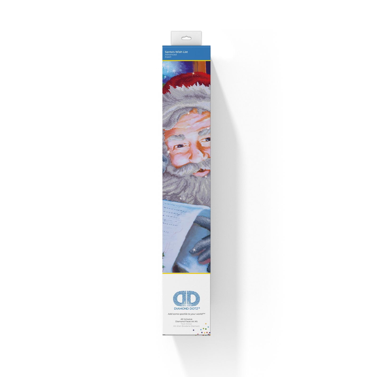 Diamond Dotz Santa's Wish Kit de Peinture au Diamant, Résine, Blanc, 50 x 72 cm