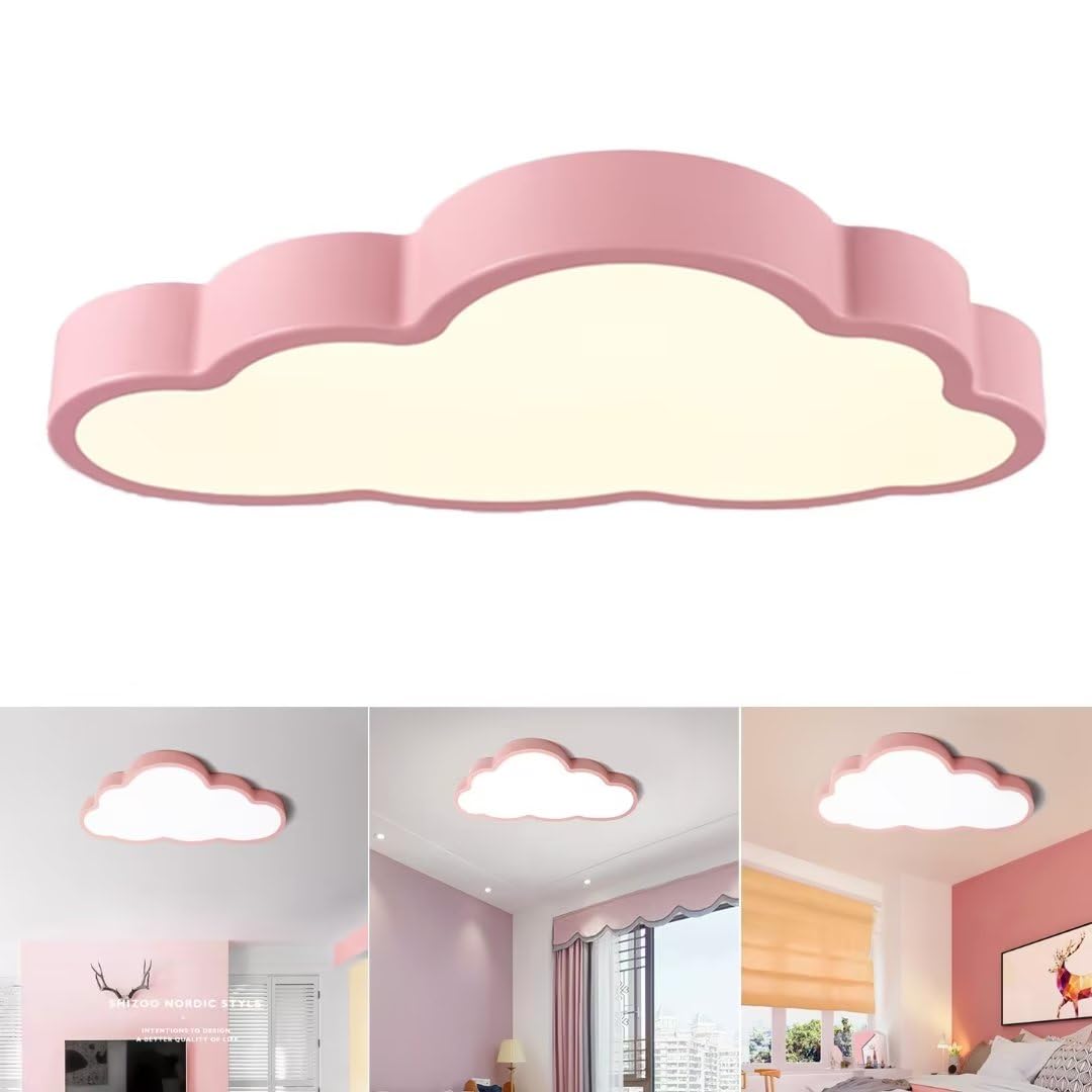 GUANSHAN 36W Ultra Thin 5cm LED Ceiling Lamp Children's Room Ceiling Light Warm Light Clouds Ceiling Lighting Cloud Lamp for Boy Girl Bedroom, Kindergarten
