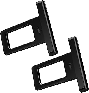 [Juckier] シートベルト キャンセラー バックルカバー 車内アクセサリー 汎用 2個セット (ブラック) シートベルト保護 快適装着 車内小物