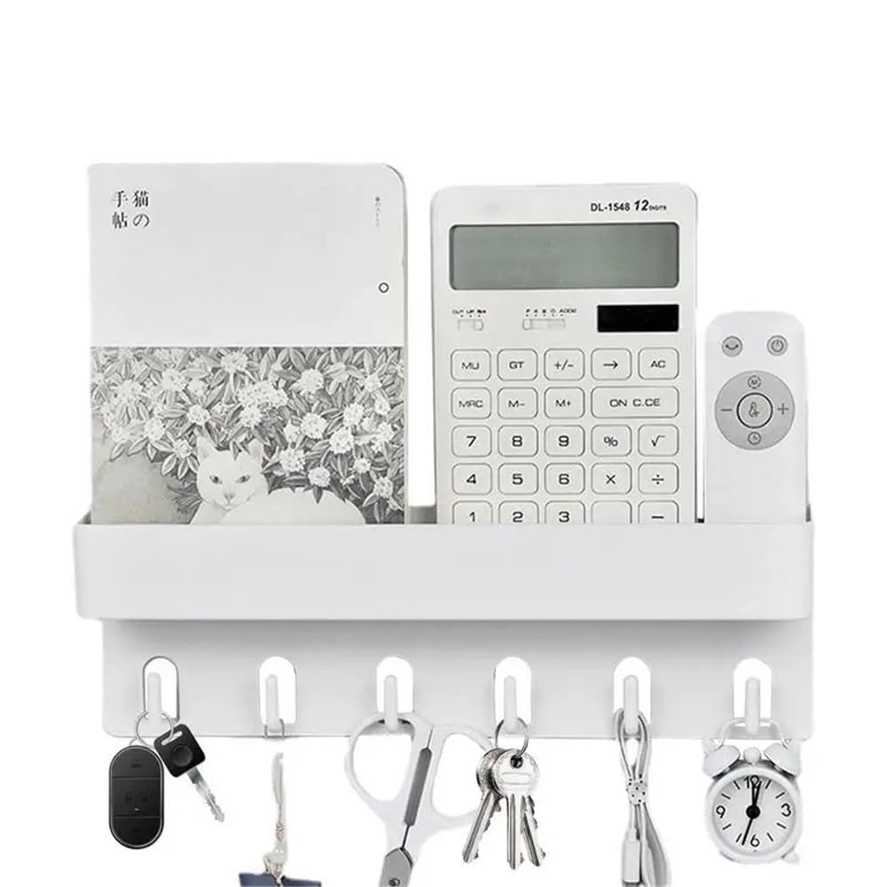 YQINQIN83B Coat Hangers Wall Farmhouse Hooks, Mail Holder, Storage Rack, Kitchen for Bedroom