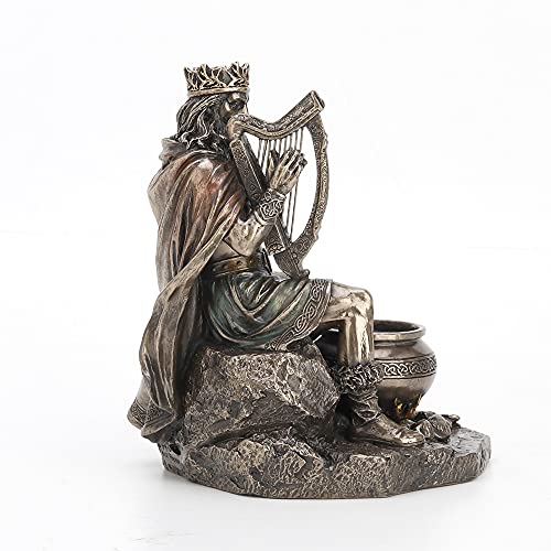 Estatua Dios Celta Dagda 7.25 pulg Resina Bronce miniatura 3